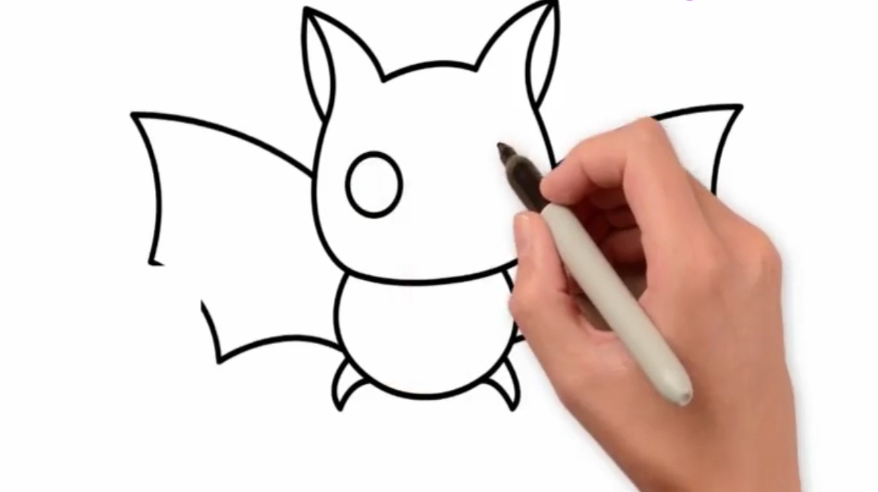 蝙蝠怎么画简笔画:可爱的小动物,蝙蝠简笔画的绘画技巧讲解