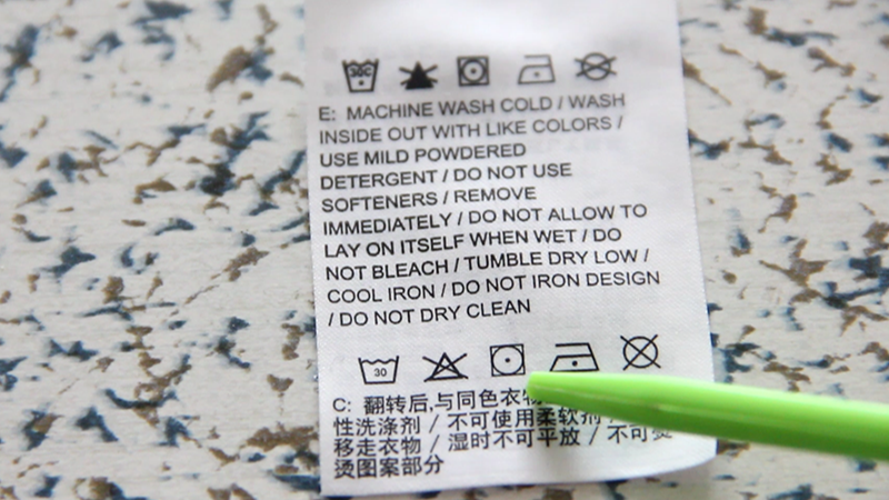 服装衣服洗涤标志说明