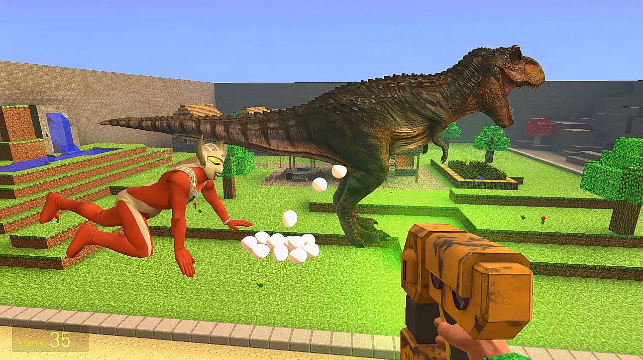 gmod:泰罗奥特曼养的霸王龙怎么还会下蛋啊?