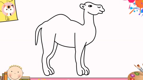 简笔画骆驼 简单图片