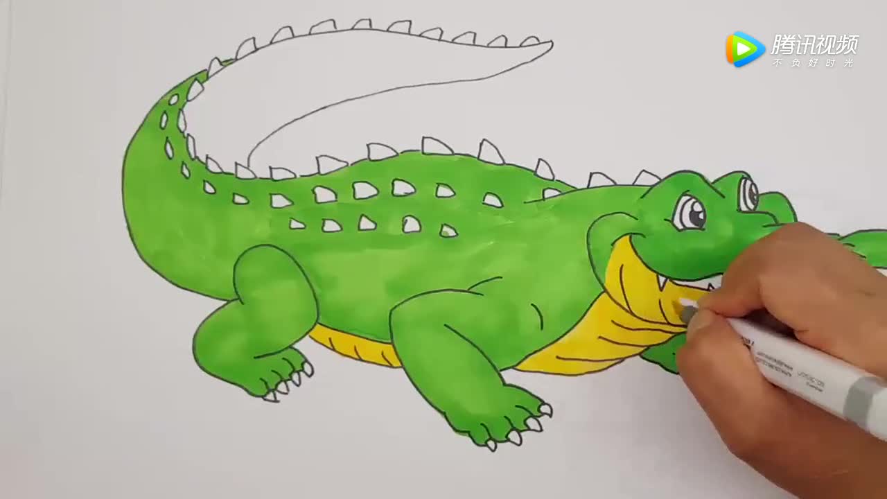 凶猛鳄鱼来啦,学习如何绘画吧