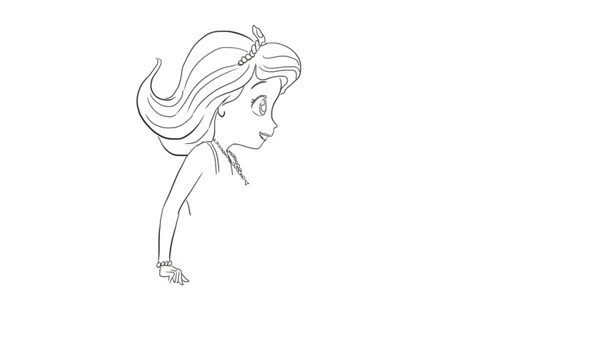 画法简单,学习起来很容易 服务升级打开原网页 2这里有条小公主美人鱼