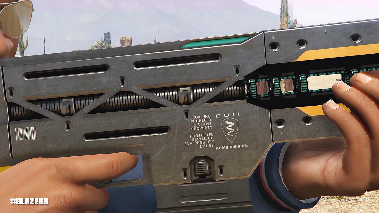 gta5:在慢镜头下,游戏中的武器射击细节展示