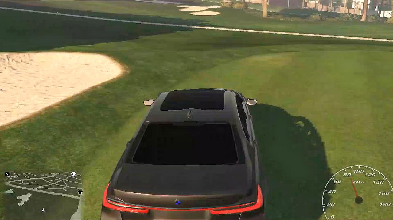 gta5:开车进入高尔夫球场是种什么体验?