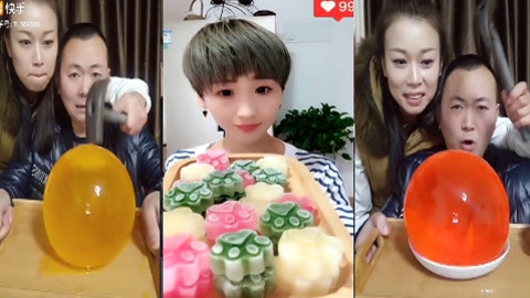 美女吃播吃冰块达人夫妻合集