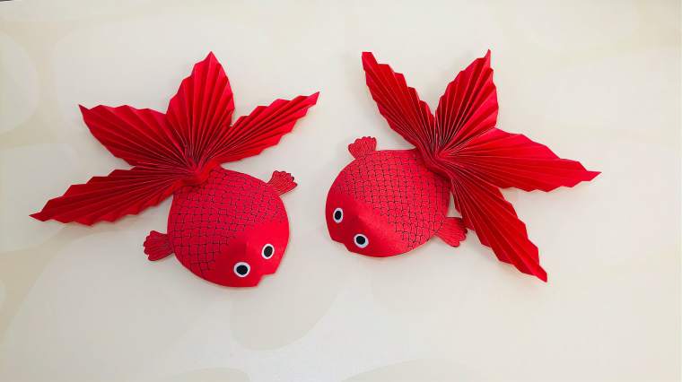幼儿园新年鱼手工制作 百度