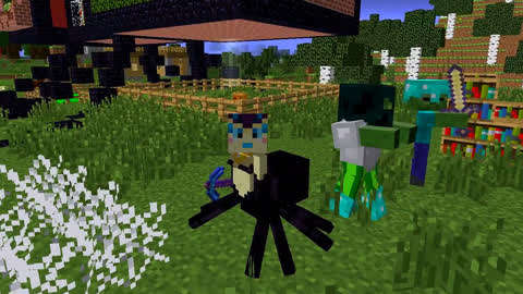 mc大白我的世界我是一只小蜘蛛