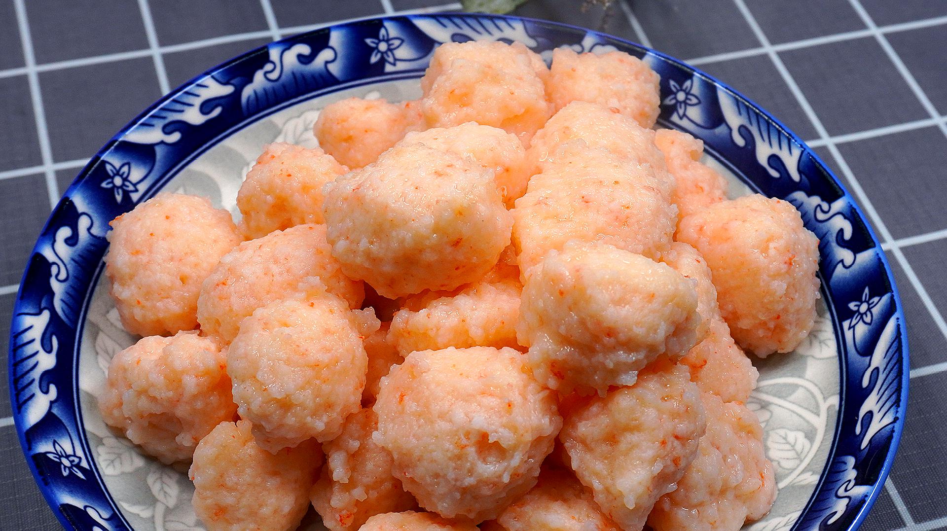 用40块钱大虾做手工虾滑丸子,软嫩q弹,简单实用,比买的好吃