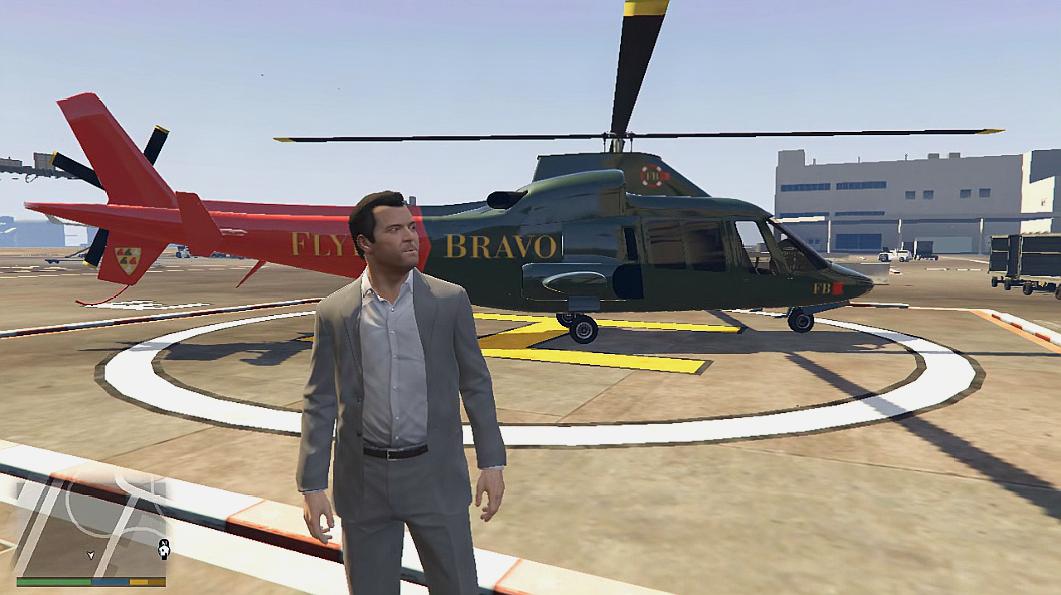 gta5:麦克花"1千300万买直升机"结果开报废了!