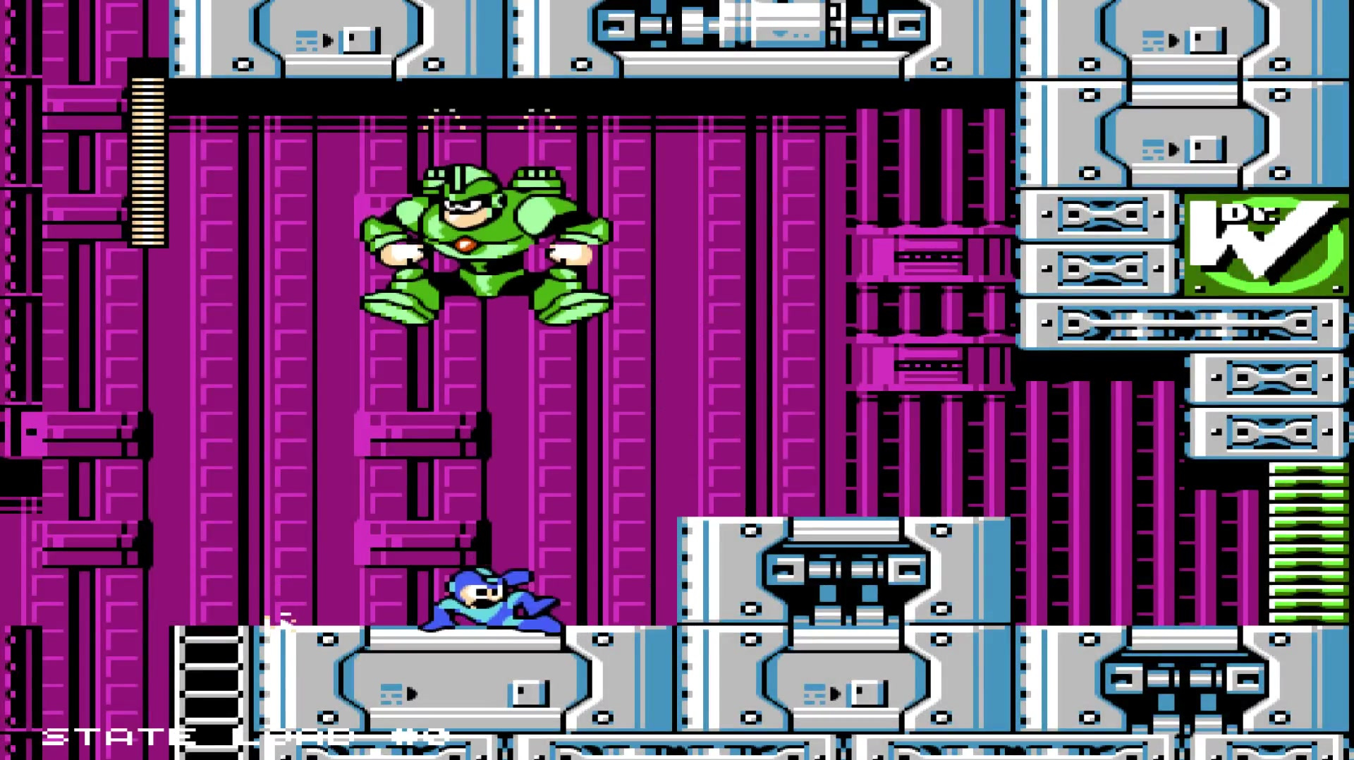 经典fc射击游戏《洛克人5》第14关