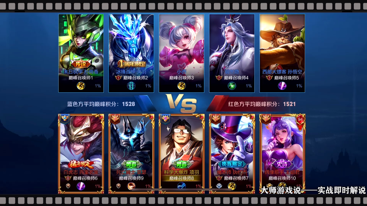 大师游戏说:《王者荣耀》之关羽的那些精彩视频