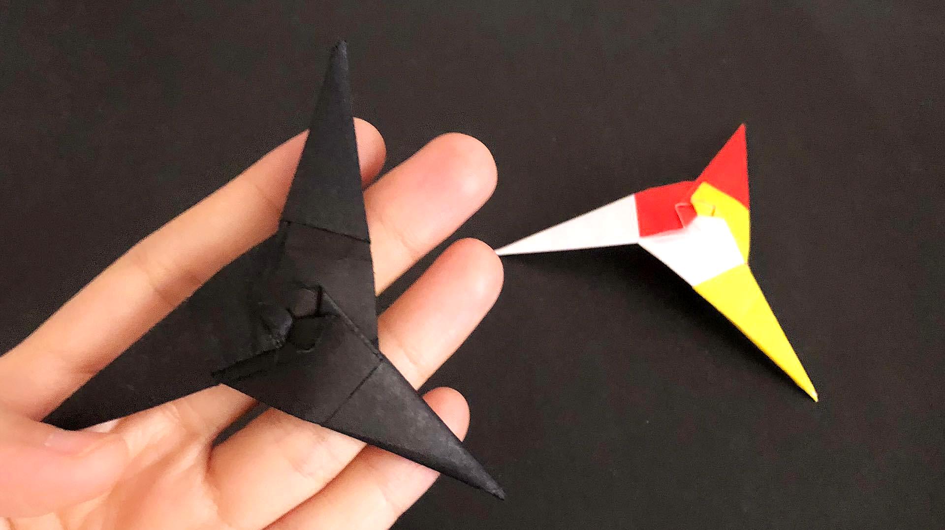 折纸教程:教大家折一款好玩的飞镖,喜欢的一起折吧
