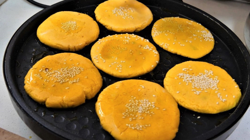 南瓜糯米饼的做法