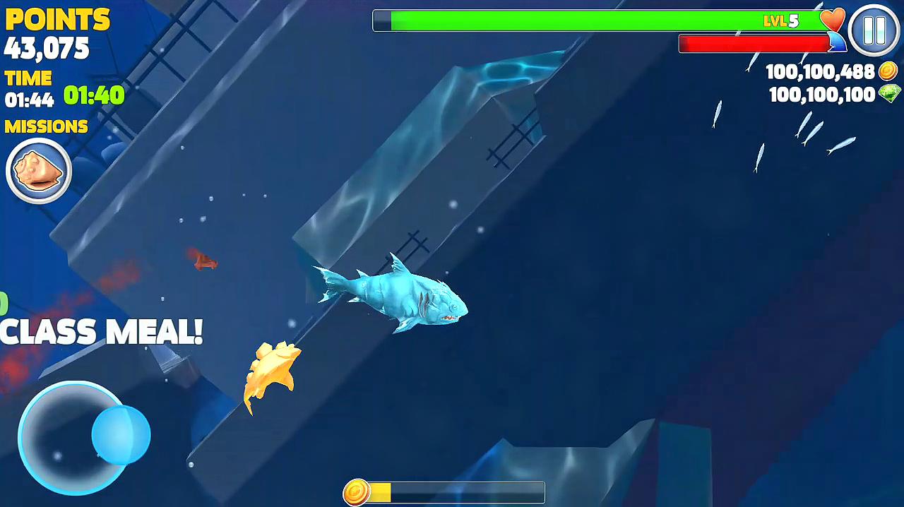 饥饿鲨进化:解锁特殊鲨鱼冰霜鲨鱼进入神秘空间世界升三级