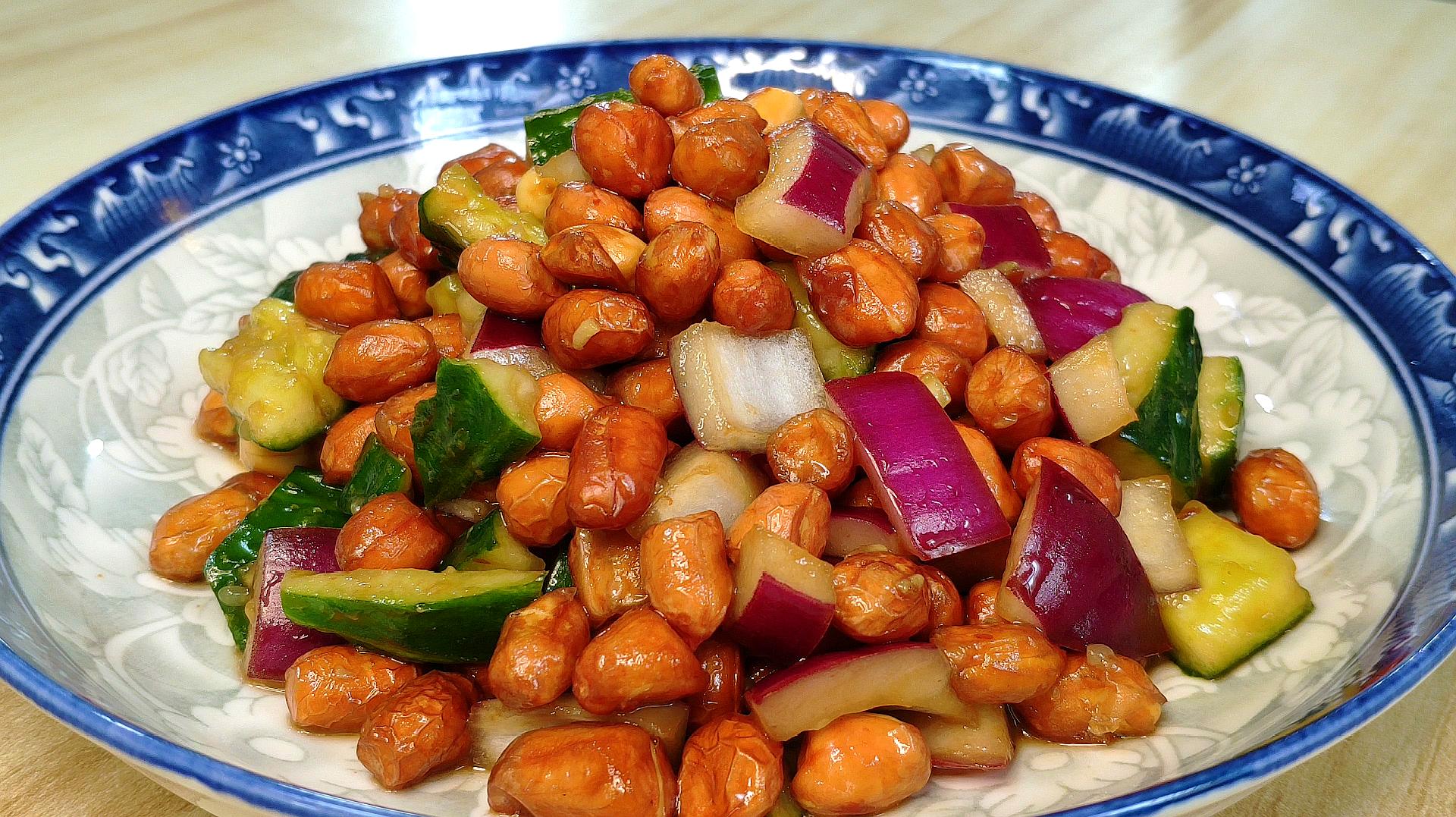 开胃小菜老醋花生,调好老醋汁是关键,学会了,比饭店做的都好吃