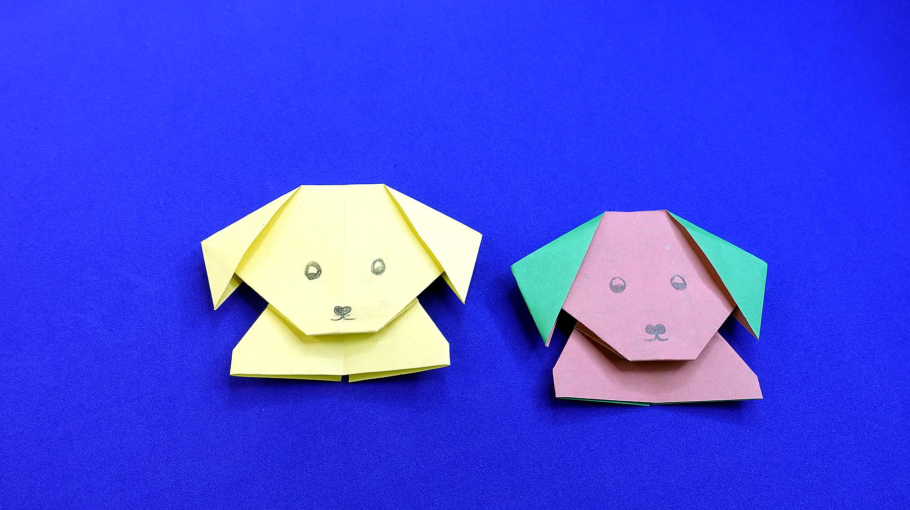 简单折纸 幼儿 小狗图片