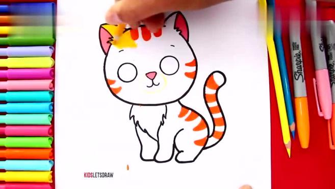 如何画一只可爱的小猫
