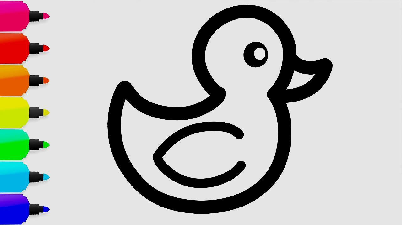 鸭子的画法简单图片