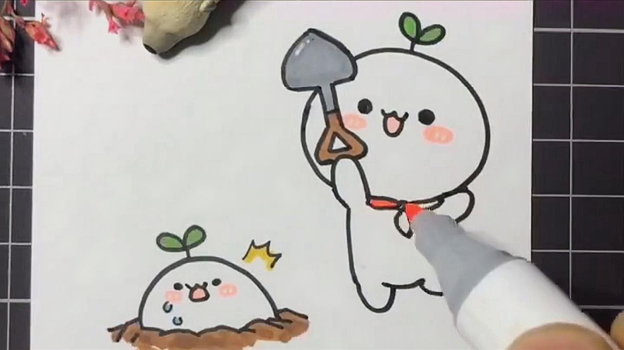 画画图片超简单又好看 小孩淋浴简笔画