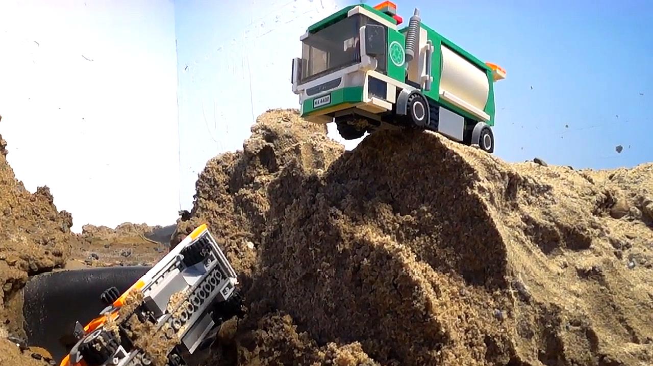 "乐高趣味漫"之早教视频:乐高大坝决口