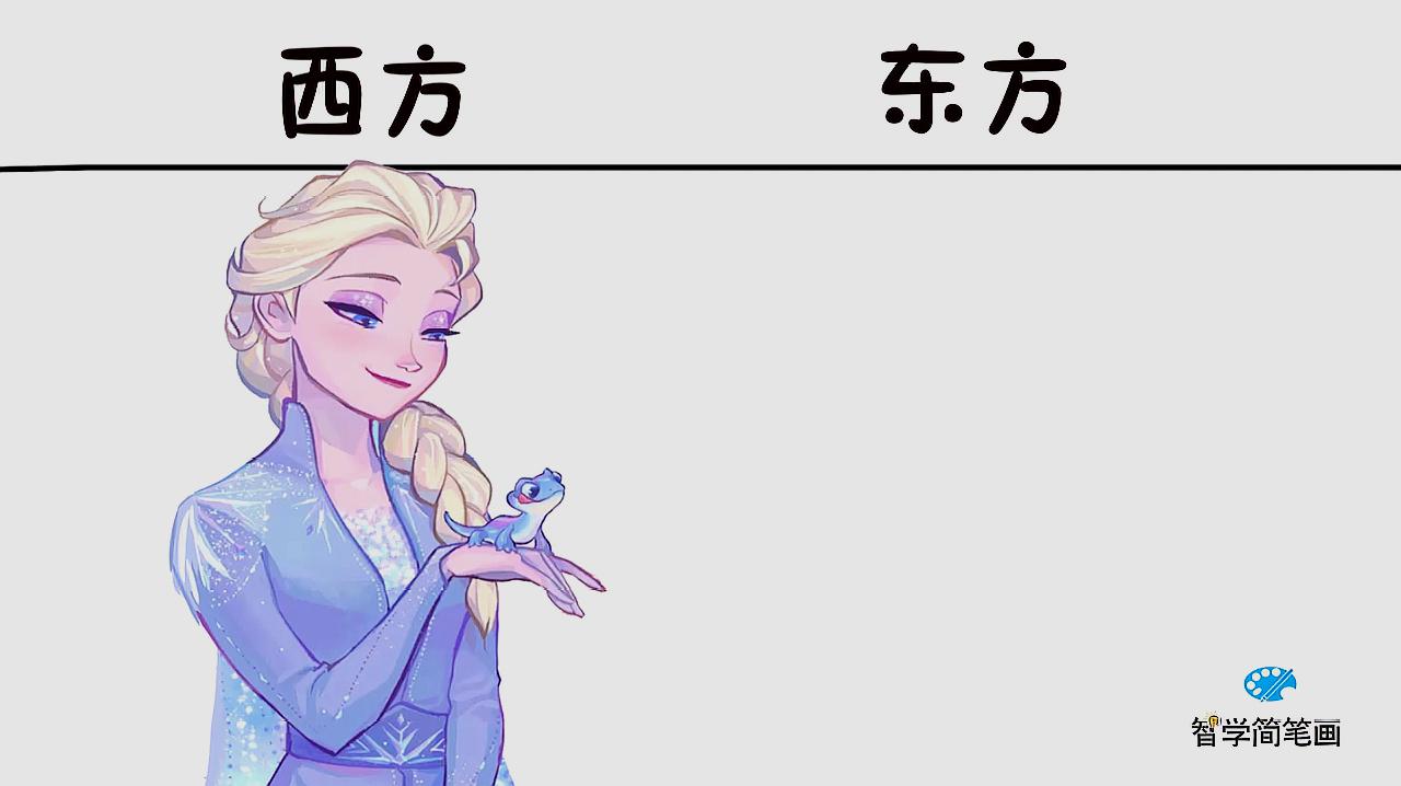 冰雪女王简笔画怎么画