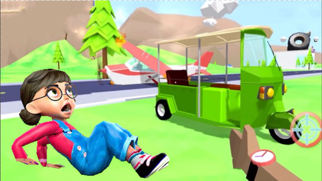 疯狂破坏王:开直升机逃跑真不安全,塔米最后选了三轮车!