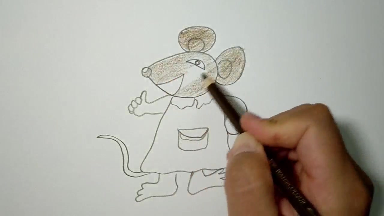 教你可爱的老鼠画法,就是这么简单
