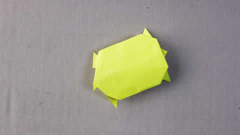 手把手教你折一个简单易上手的小乌龟折纸