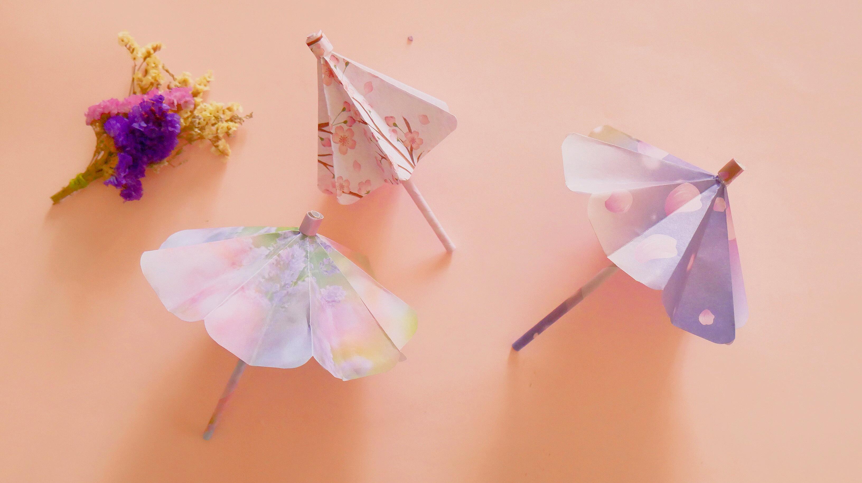 超多女生喜欢伸缩雨伞却不会折,来试试这款简单版的,成品很惊艳