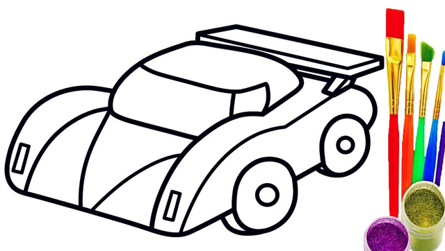 看看你的宝宝会了吗  :儿童简笔画-跑车 服务升级打开原网页 5简单