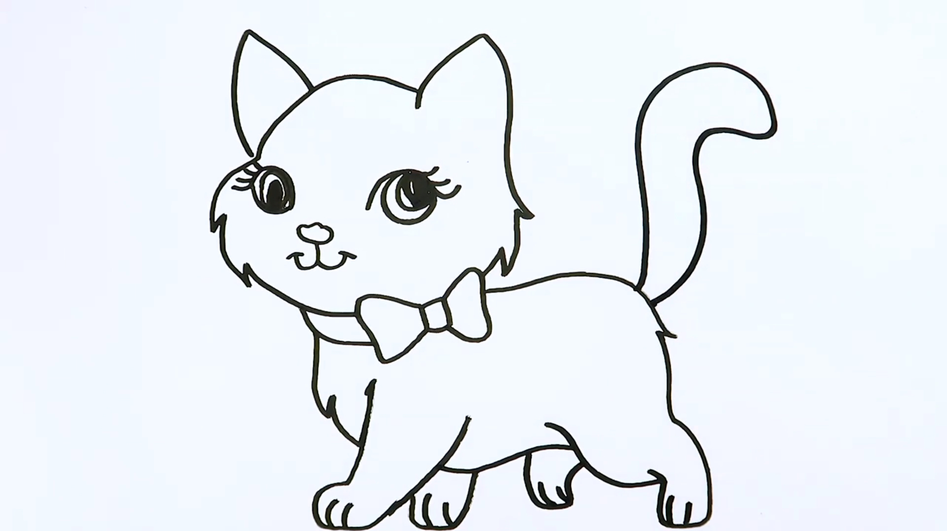 可爱的小猫怎么画?