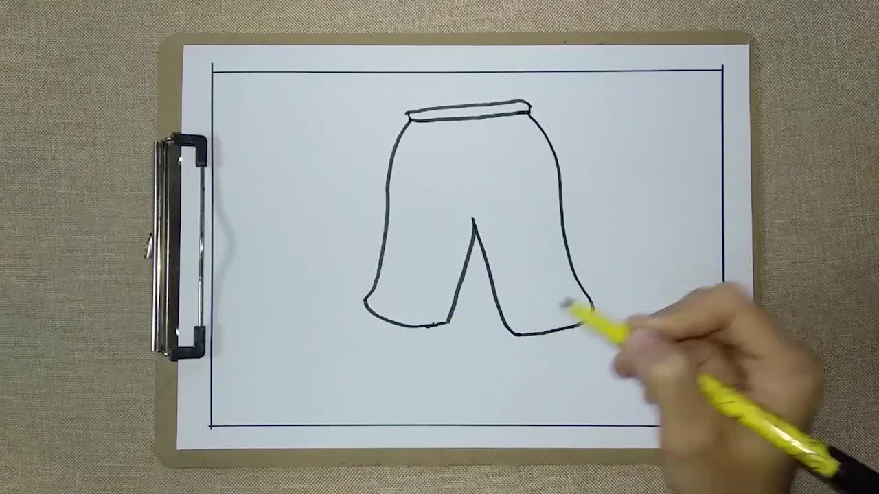 裤子简笔画怎么画