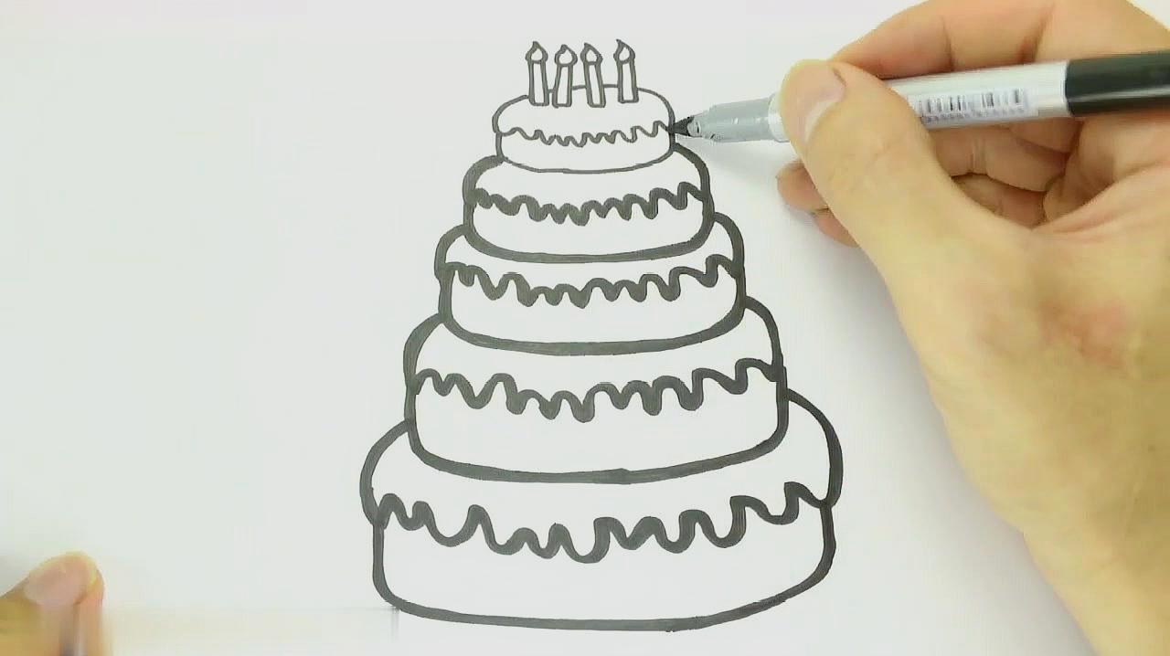 蛋糕怎样画?