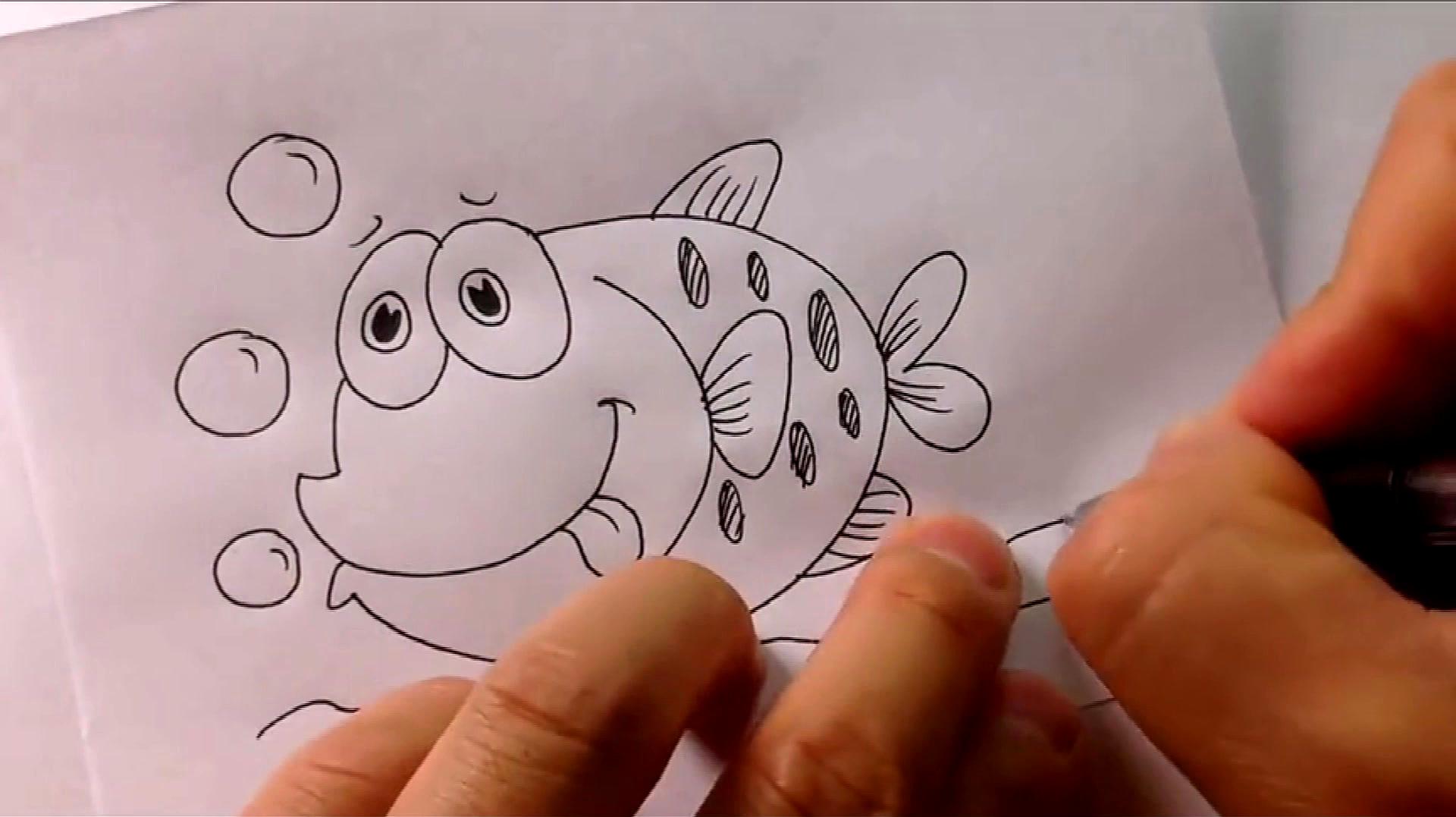 06:45  来源:好看视频-学画鱼,非常简单,一看就能学会 3学习画鱼