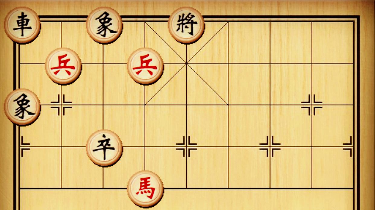 街头残局:双兵马能胜车双象?看似无解,大师一指点反败为胜!