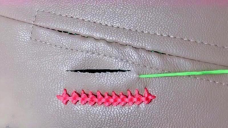 手工刺绣-最火补洞针法非常简单好学,看一遍就会